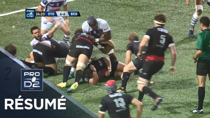 PRO D2 - Résumé Oyonnax-Bourg-en-Bresse: 49-16 - J6 - Saison 2018/2019