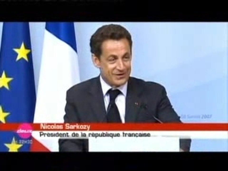 G8 summit 2007 - N.Sarkozy drunk