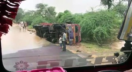 trucks can't take the flooding