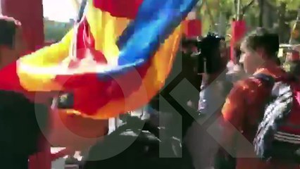 Agresión de independentistas a un Guardia Civil