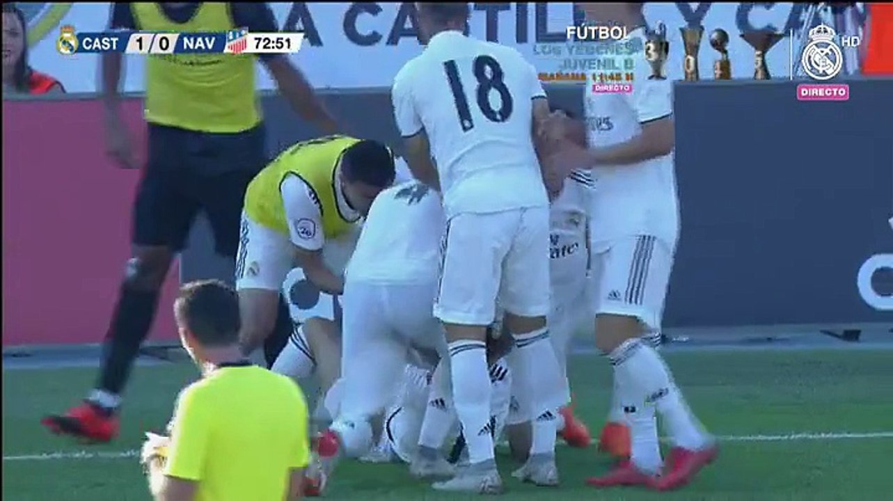 Franchu adelanta al Castilla ante el Navalcarnero (1-0)