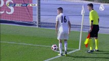Gol de De la Fuente con el Real Madrid Castilla ante el Navalcarnero (2-0)