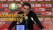 Conférence de presse AS Nancy Lorraine - FC Sochaux-Montbéliard (0-0) : Didier THOLOT (ASNL) - José Manuel AIRA (FCSM) - 2018/2019