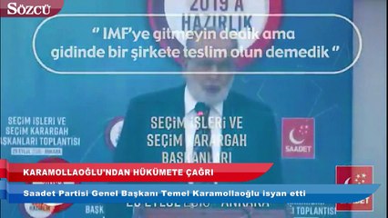 Karamollaoğlu'ndan hükümete McKinsey çıkışı