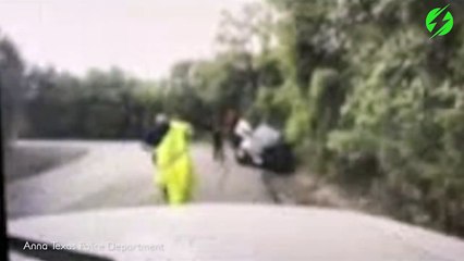Ils ont échappé au pire dans ce virage... Bon karma