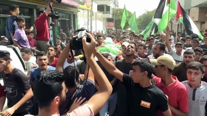 Gazze şehitlerini uğurladı (2)