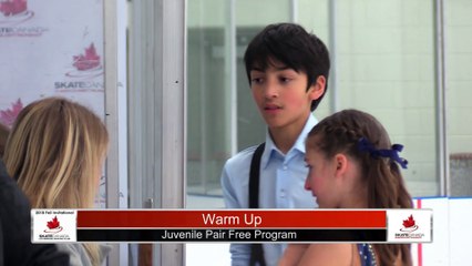 Pre Juvenile / Juvenile Pairs Free Program - 2018 Fall Competitive Invitational- Blue Arena