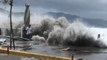 Huge Waves from 'Mediterranean Cyclone' Hit Southern Greece Beach