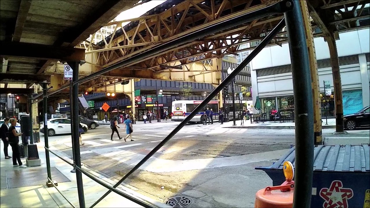 CTA, Chicago, IL, Adams and Wells, transit Stop