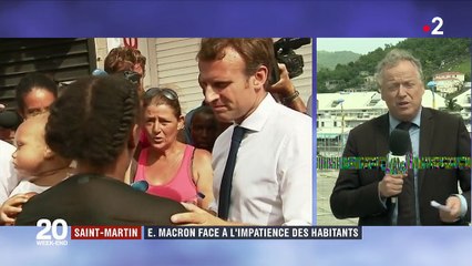 Emmanuel Macron à Saint-Martin, un an après Irma