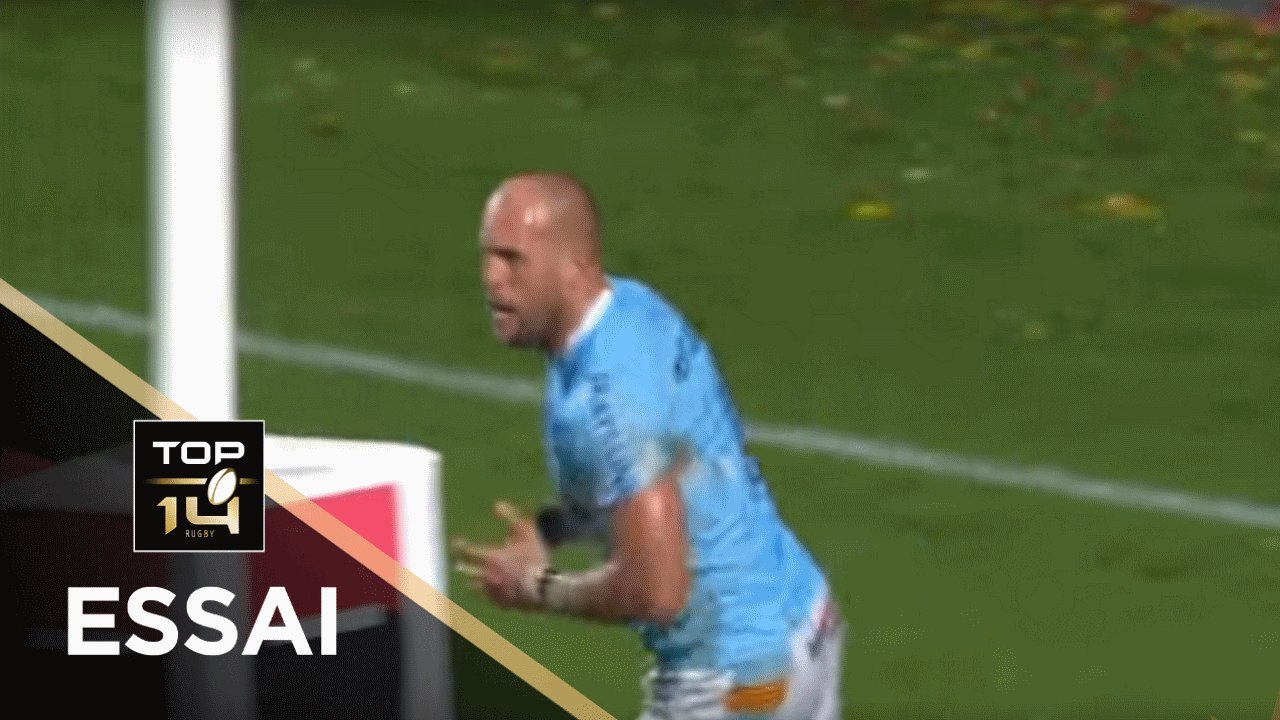 TOP 14 - Essai Mathieu ACEBES (USAP) - Perpignan - Montpellier - J6 - Saison 2018/2019