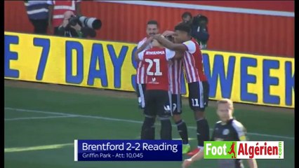 Brentford 2 - 2 Reading (Saïd Benrahma passeur puis expulsé)