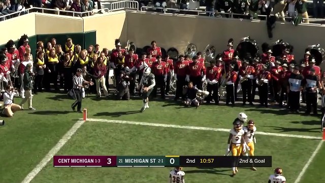 Central Michigan vs Michigan State FOX COLLEGE FOOTBALL HIGHLIGHTS