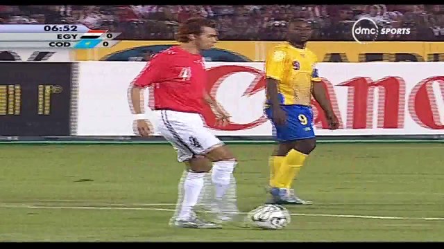 الشوط الاول من مباراة مصر و الكونغو الديموقراطيه 4-1 ربع نهائي افريقيا 2006