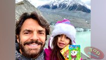Eugenio Derbez, Alessandra Rosaldo y su hija Aitana se divierten durante su paseo por Nueva Zelanda