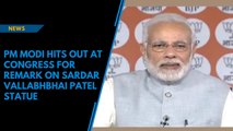 PM Modi hits out at Congress for remark on Sardar Vallabhbhai Patel statue
