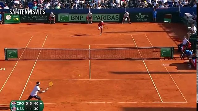 Borna Coric (CRO) Vs Frances Tiafoe (USA) - Davis Cup 2018 SF (Highlights HD)