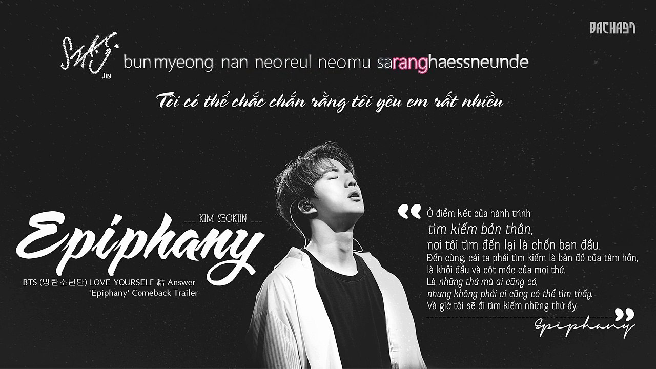 [VietSub+Kara] Epiphany - Jin (BTS)