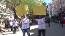 Eskişehir Ankara'ya Yürüyen 2 İşçi, Eskişehir'e Geldi