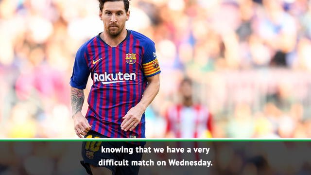 Valverde takes blame for Athletic draw after Messi is rested