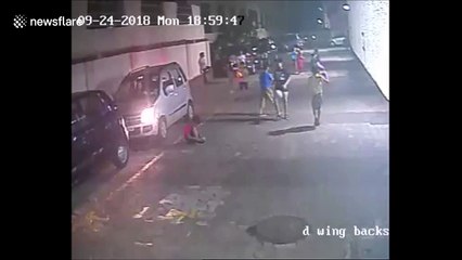 Little boy emerges unscathed after being run over in India