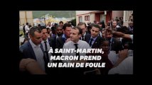 A Saint-Martin, Macron prend de cours son service de sécurité pour rencontrer des sinistrés d'Irma