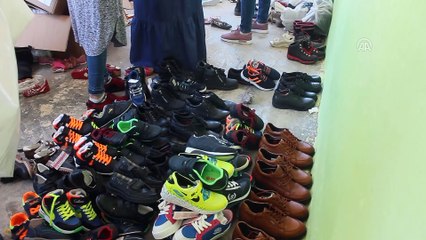 'Simitçi Erkan' Suriyeli yetimlerin ayaklarını ısıttı - HATAY