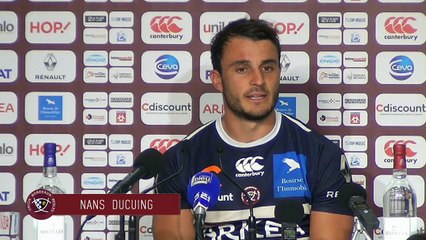 UBB LA ROCHELLE A LA SORTIE DES VESTIAIRES