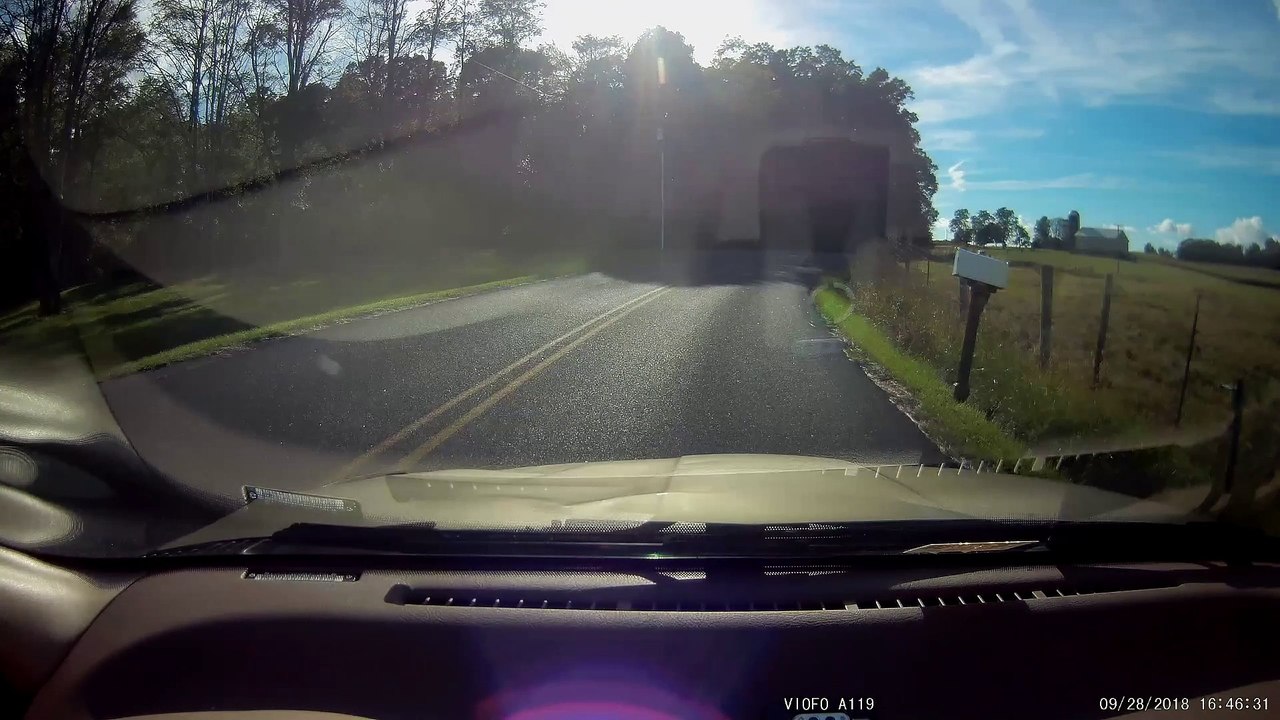 Car Drifting into Oncoming Lane