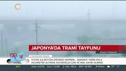 Japonya'da trami tayfunu hayatı felç etti
