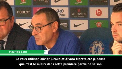 7e j. - Sarri sur la disette de Giroud : ''Tant qu'Hazard marquera des buts...''