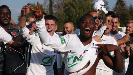 Coupe de France : la joie des footballeurs du Real Mulhouse