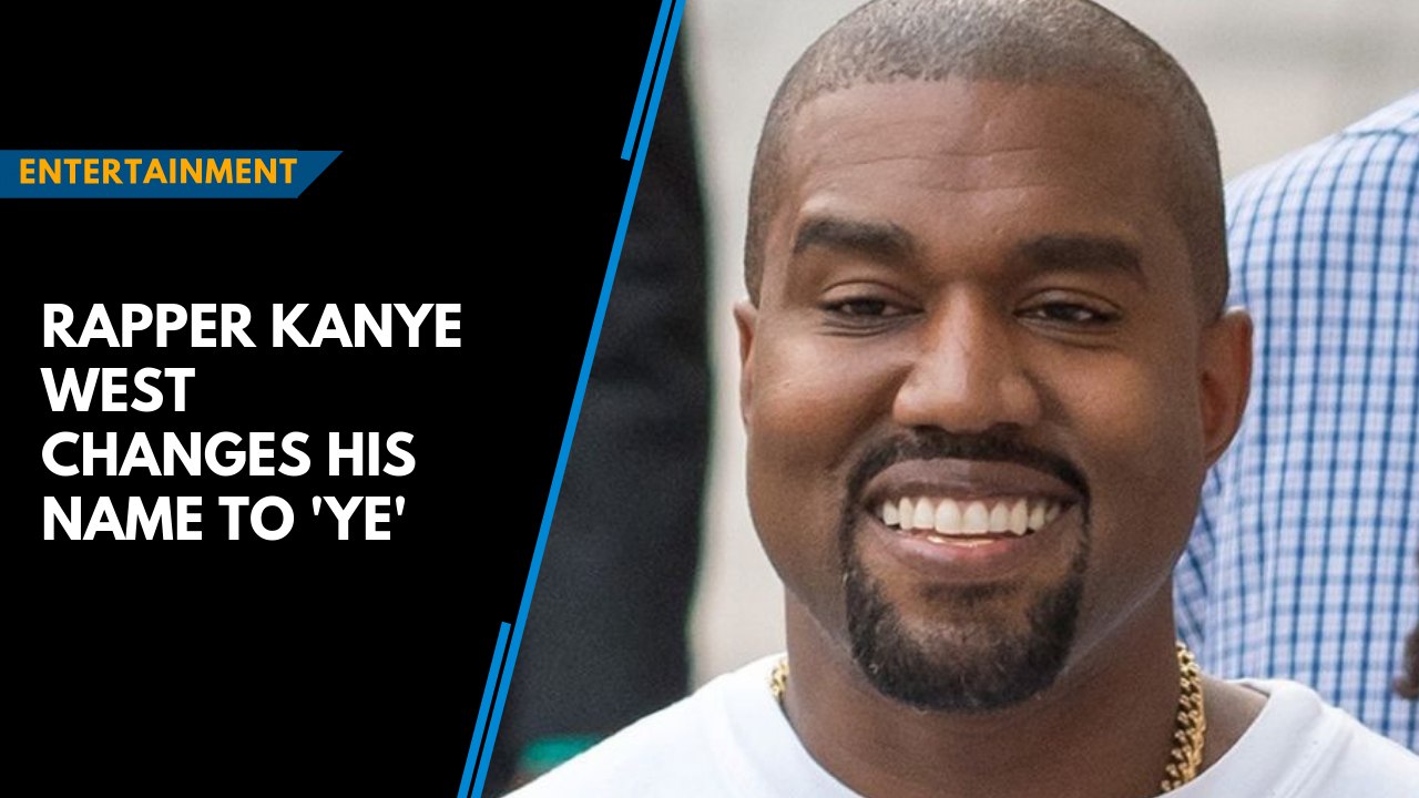 Rapper Kanye West changes his name to 'Ye' - video Dailymotion