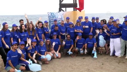 Lara plajında temizlik - ANTALYA