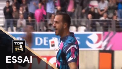 TOP 14 - Essai Kylan HAMDAOUI (SFP) - Paris - Racing 92 - J6 - Saison 2018/2019