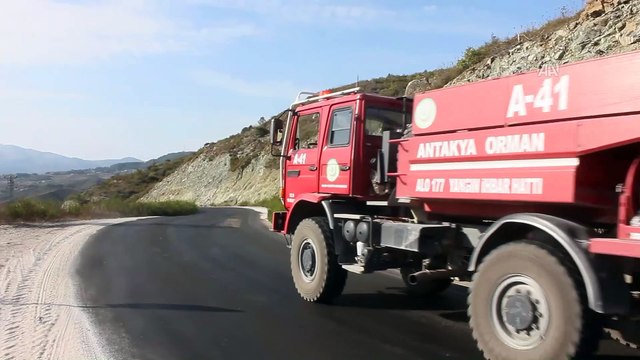 Suriye sınırında orman yangını - HATAY