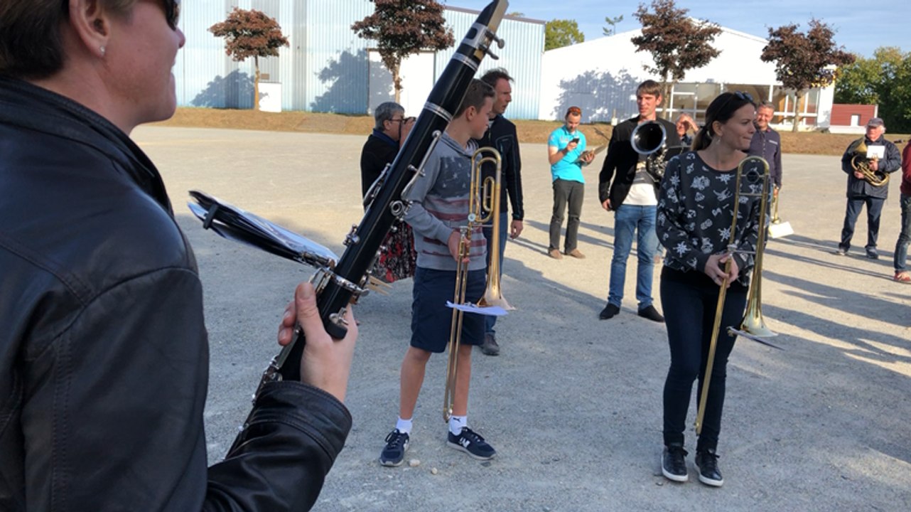 L’orchestre d’harmonie répète avant France-Islande