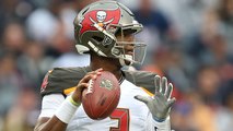 Jameis Winston completes his first pass of 2018