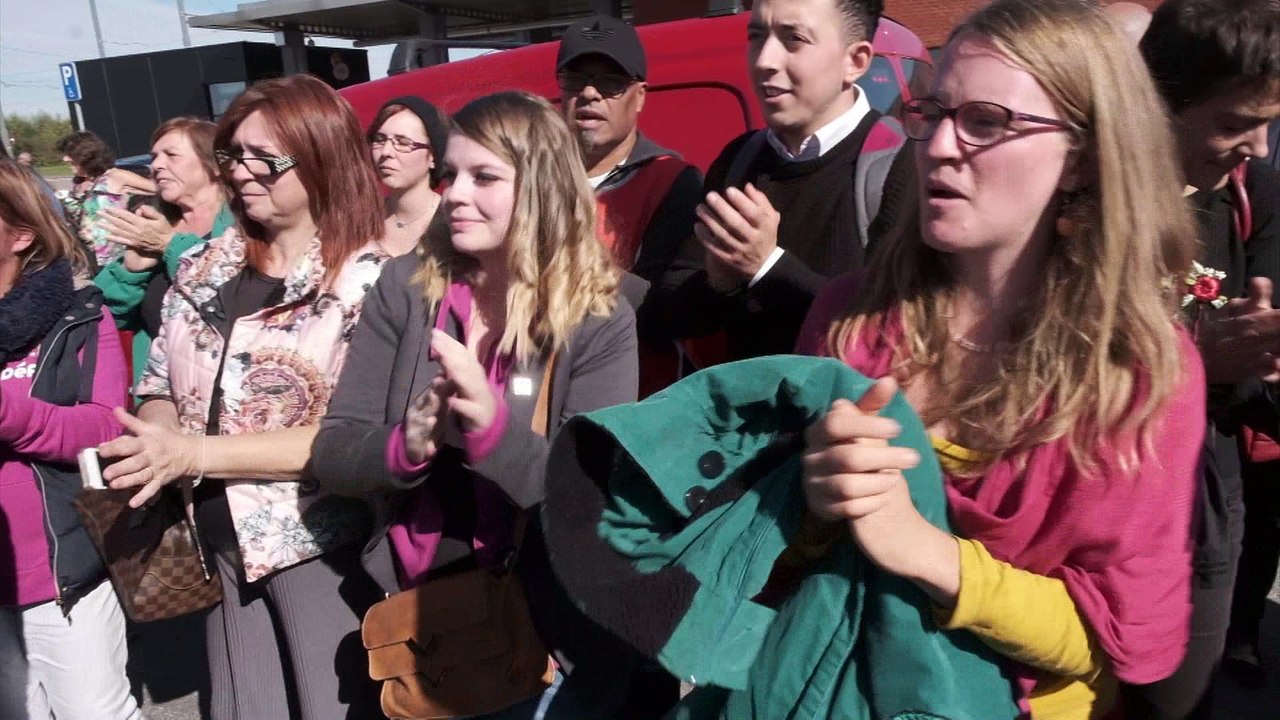 Manifestation contre l'ouverture d'un  centre fermé à Jumet            Jumet