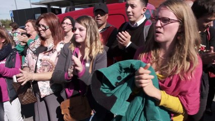 Manifestation contre l'ouverture d'un  centre fermé à Jumet            Jumet