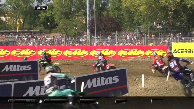 Tim Gajser & Jeffrey Herlings passes Alessandro Lupino - MXGP of Italy 2018
