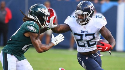Derrick Henry stiff arms Ronald Darby for key OT run