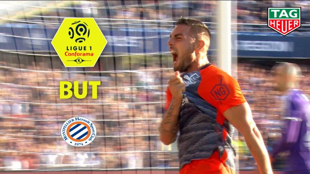 But Andy DELORT (45ème +6 pen) / Montpellier Hérault SC - Nîmes Olympique - (3-0) - (MHSC-NIMES) / 2018-19