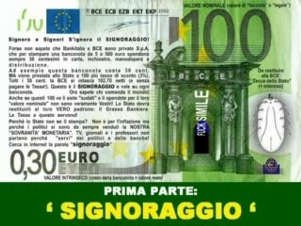 Signoraggio ( Prima Parte )