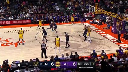 İşte LeBron James'in Lakers formasıyla ilk basketi