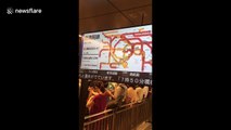 Train services affected, stations packed in aftermath of Typhoon Trami