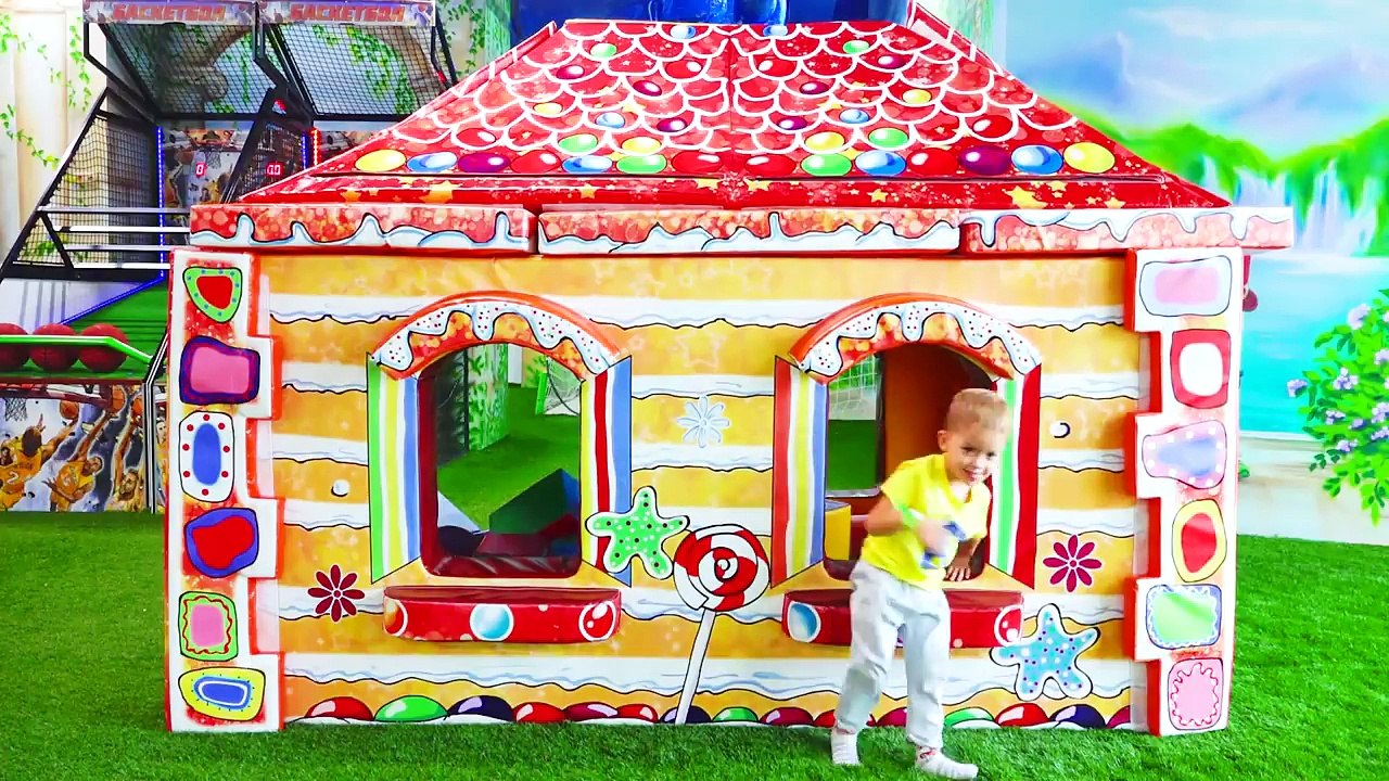 Indoor Playground for kids fun Play time with Vlad and Nikita - video ...
