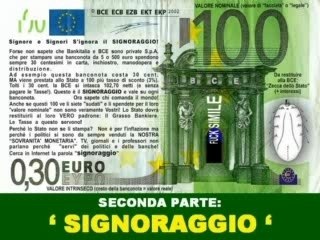 Signoraggio ( Seconda Parte )