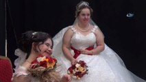 8 Geline Damatsız Düğün, Engelli Genç Kızların Gelinlik Hayali Gerçek Oldu