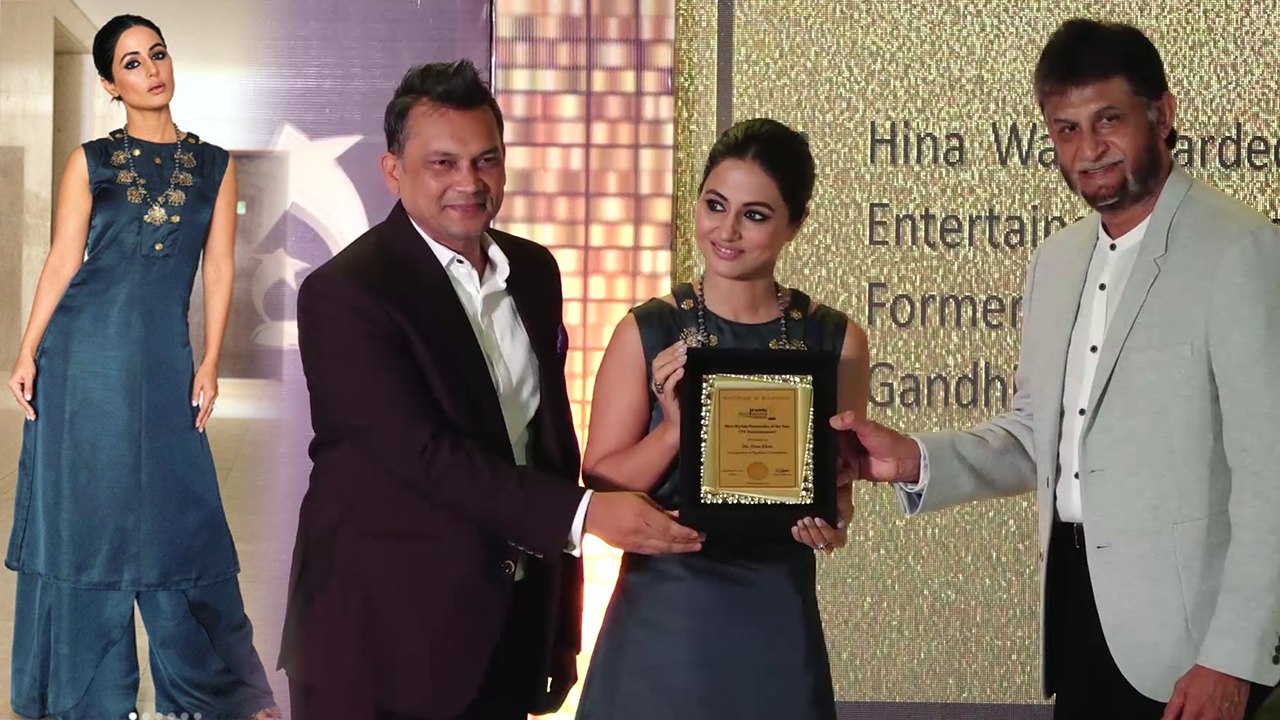 Hina Khan gets STYLISH TV Personality award; Watch video | FilmiBeat